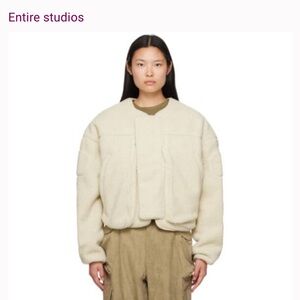 Women's entire studios Cream Fleece Jacket